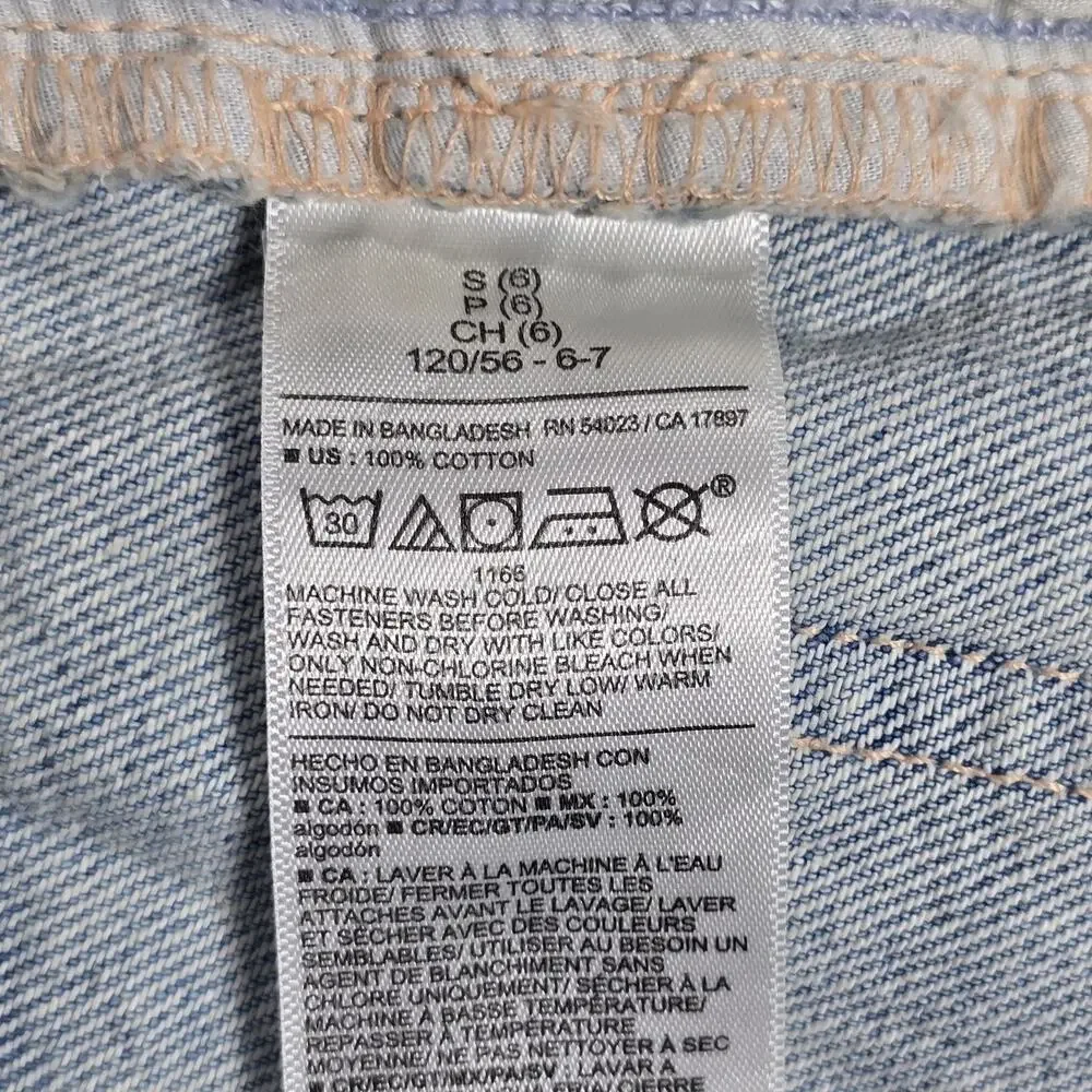 NWT Old Navy Girls’ Jean Skirt Small (6-7) High Rise Denim Elastic Waist NEW